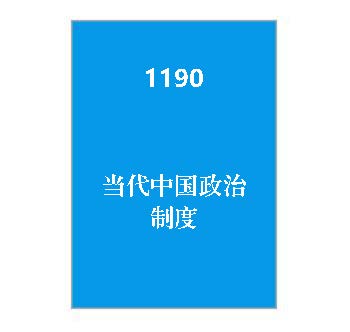 1190+当代中国政治制度（历年试卷）