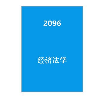 2096《经济法学》期末考试笔试题库