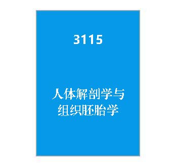 3115+《人体解剖学与组织胚胎学》